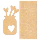 Aplique em Recorte de Mdf Mrlp-001 Farm House Litoarte