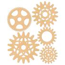 Aplique em Recorte de Mdf Mrlp-004 Steampunk Engrenagens Litoarte