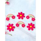Aplique Emborrachado 10 und Infantil Arco Iris Laços Tiaras Prendedores Artesanato DIY Aplique Emborrachado 10 und Infantil Arco Iris Laços Tiaras Prendedores Artesanato DIY