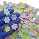 Aplique Flor Prensada Poliester - 100 unidades Candy Aplique Flor Prensada Poliester - 100 unidades Candy