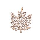 Aplique Folhas Outono Grande MDF Cru Artesanato Decoração 6 Peças