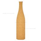 Aplique Formato Garrafa Decoração 20,5x6cm Mdf Madeira