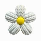 Aplique Kit 10 Peças Flor c/ Polen Amarelo Emborrachado