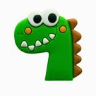 Aplique Kit 10 Peças Rosto Dinossauro Feliz Emborrachado