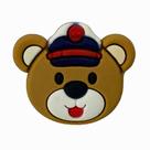 Aplique Kit 10 Peças Urso c/ Boné Emborrachado
