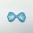 Aplique Laço PVC Azul 5x3cm