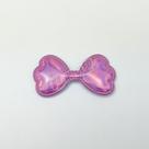 Aplique Laço PVC Lilás 5x3cm