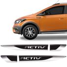 Aplique Lateral Activ Onix e Spin Emblema Cromado Resinado