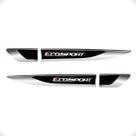 Aplique Lateral Ecosport 2013/2020 Emblema Cromado Resinado