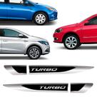 Aplique Lateral Turbo Onix Hb20 Up Polo Emblema Resinado