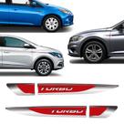 Aplique Lateral Turbo Onix Hb20 Up Polo T-Cross Resinado