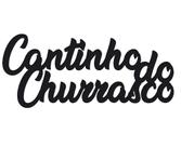 Aplique Letreiro frase cantinho do churrasco mdf 3mm vazado m03 c/ fita dupla face