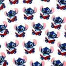 Aplique Lilo Stitch 35mm Infantil Disney Emborrachado 10pçs