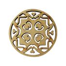 Aplique Mandala Modelo 26 5cm Mdf Madeira Cru