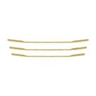 Aplique Mascara Estreita Grade p SC NTG P/G Dourada Conjunto