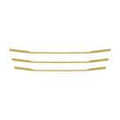 Aplique Mascara Estreita Grade p SC NTG P/G Dourada Conjunto