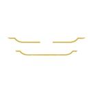 Aplique Máscara Grade - Dourado - Para Mercedes-Benz Axor
