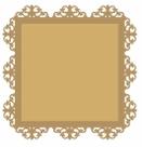 Aplique MDF AF - Moldura Quadrada Arabesco II