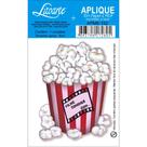 Aplique MDF e Papel Litoarte 8 cm - Modelo APM8- 152 Pipoca