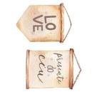 Aplique MDF LT - Boho Baby - Love Presente do Céu