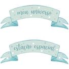 Aplique MDF LT - Meu Universo - Tags