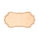 Aplique Mdf Placa Com Moldura Oval 4 Peças Decoração Artesanato