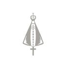 Aplique Nossa Senhora Aparecida Decorado Espelhado