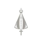 Aplique Nossa Senhora Aparecida Decorado Espelhado