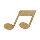 Aplique Nota Musical Modelo 2 4x2,5 Mdf Madeira