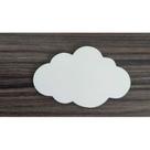 Aplique Nuvens Brancas 10cm - 10 Unidades em MDF para Artesanato