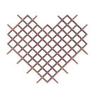 Aplique Painel de Coração MDF Cru Artesanato Decoração 6 Peças