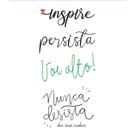 Aplique Papel Decoupage em Mdf Frases Apm3-309 3cm Litoarte