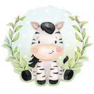 Aplique Papel Decoupage em Mdf Safari Zebra Apm12-156 12cm Litoarte