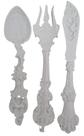 Aplique talheres 3 unid 24,5x4,5 cm - lla-344