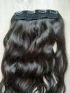aplique tic tac cabelo humano liso ondulado 60cm