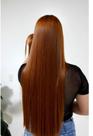 Aplique Tic-Tac Identico ao Cabelo Humano 70 cm CHOCOLATE LISO - F.Y