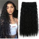 Aplique Tic-Tac Identico ao Cabelo Humano 70 cm Preto Cacheado - Weng