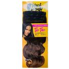 Aplique Tic Tac Orgânico Ondas Tamanho 75Cm - Cor Preto/Mel Escuro