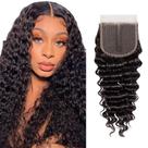 Aplique Top Closure Cabelo Natural Cacheado Repartição Livre