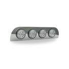 Aplique Traseiro Túnel Compatível Scania NTG/S5 Com Furação e 4 Lanternas 125mm Cristal