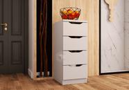 Apoio 4 Gavetas 72cm altura Branco