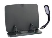 Apoio Ajustável Para Leitura E Tablet + Luminária De Led Usb