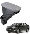 Apoio De Braço Chevrolet Cobalt Couro Cinza Costura Azul Apoio De Braço Chevrolet Cobalt Couro Cinza Costura Azul