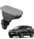 Apoio De Braço Chevrolet Tracker Couro Cinza Cost. Vermelha