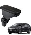 Apoio De Braço Chevrolet Tracker Couro Preto Costura Marrom