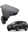 Apoio De Braço Chevrolet Tracker Tecido Cinza Costura Cinza