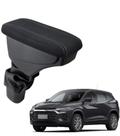 Apoio De Braço Chevrolet Tracker Tecido Preto Costura Cinza