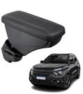 Apoio De Braço Citroen Aircross Couro Grafite Costura Cinza