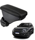 Apoio De Braço Citroen Aircross Couro Preto Costura Cinza