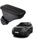Apoio De Braço Citroen Aircross Couro Preto Costura Laranja